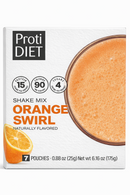 Proti Diet Protein Shake Mix, Orange Swirl, 7 Pouches