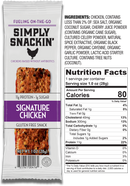 Simply Snackin' Chicken Protein Snack - Signature Chicken