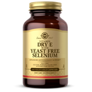 Solgar Dry Vitamin E with Yeast-Free Selenium Vegetable Capsules (CLEARANCE: Best by May 31, 2026)