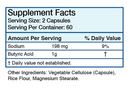 Absolute Nutrition Sodium Butyrate, 120 capsules