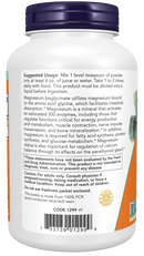 NOW Magnesium Bisglycinate Powder, 8oz.