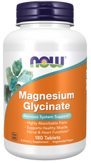 NOW Magnesium Glycinate, 180 Tablets