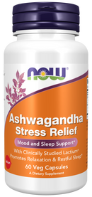 Special Order - NOW Ashwagandha Stress Relief Veg Capsules, 60 capsules