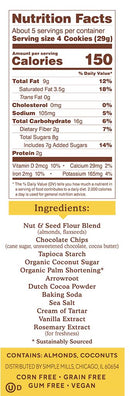 Simple Mills Crunchy Cookies, 5.5 oz.