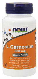 NOW L-Carnosine, 500 mg - 50 veg capsules