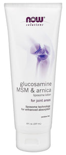 NOW Glucosamine, MSM & Arnica Liposome Lotion - 8 fl. oz.