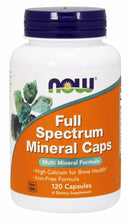 NOW Full Spectrum Mineral Caps, Iron Free, 120 capsules