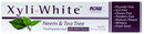 NOW XyliWhite Neem & Tea Tree Toothpaste Gel 6.4 oz. 