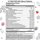 J2 Two per Day Berry Bariatric Chewable Tablets by Bariatric Eating
