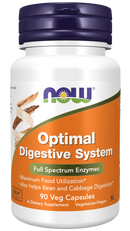 NOW Optimal Digestive System 90 Veg Capsules (CLEARANCE: Best by October 31, 2026)