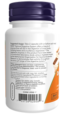 NOW Optimal Digestive System 90 Veg Capsules (CLEARANCE: Best by October 31, 2026)