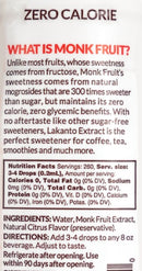 Lakanto Liquid Monk Fruit Sweetener Extract Drops