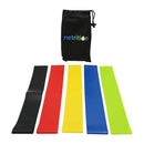 Netrition FlexFit: 5-Level Resistance Band Set for All Fitness Levels