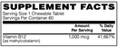 Coenzymated 1,000mcg Methyl B-12 by BariatricPal 
